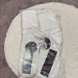 No Boundaries White Crew Socks